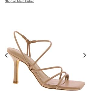 Marc Fisher Dareta sandal in Light Natural